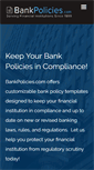 Mobile Screenshot of bankpolicies.com